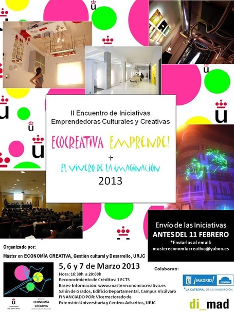 IMÁGENES- CARTEL- ECOCREATIVA Emprende! 2013: Barilai Estudio, Rafa Armero y Studio Banana